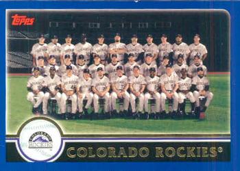 2003 Topps #639 Colorado Rockies Front