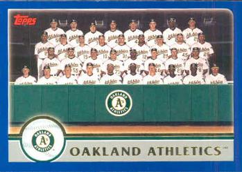 2003 Topps #650 Oakland Athletics Front