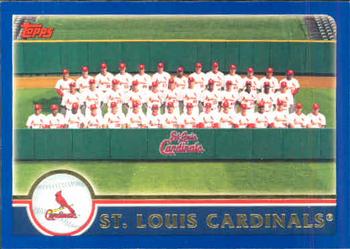 2003 Topps #656 St. Louis Cardinals Front