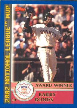 2003 Topps #706 Barry Bonds Front