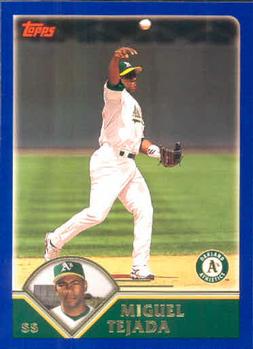 2003 Topps #77 Miguel Tejada Front