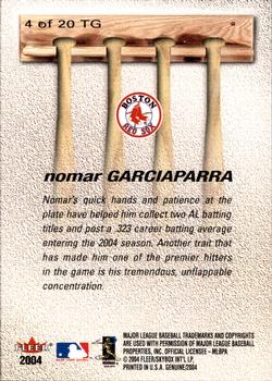 2004 Fleer Genuine Insider - Tools of the Game #4TG Nomar Garciaparra Back