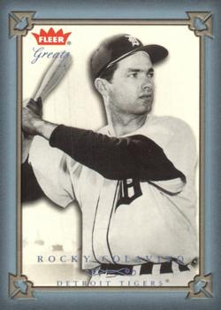 2004 Fleer Greats of the Game - Blue #54 Rocky Colavito Front