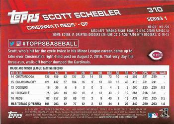 2017 Topps - Limited Edition #310 Scott Schebler Back