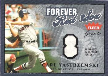 2004 Fleer Greats of the Game - Forever Game Jersey Number #F-CY Carl Yastrzemski Front