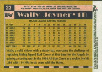 2003 Topps All-Time Fan Favorites #23 Wally Joyner Back