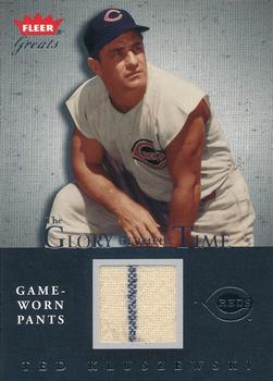 2004 Fleer Greats of the Game - Glory of Their Time Game Used #GOT-TK Ted Kluszewski Front