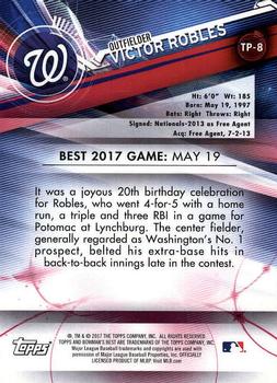 2017 Bowman's Best - Top Prospects #TP-8 Victor Robles Back