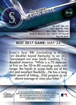 2017 Bowman's Best - Top Prospects #TP-34 Evan White Back