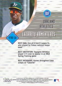 2017 Bowman's Best - 1997 Best Cuts #97BC-LA Lazarito Armenteros Back