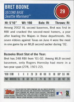 2003 Bazooka #29 Bret Boone Back