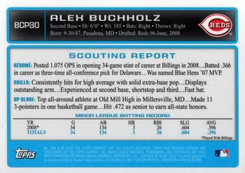 2009 Bowman - Chrome Prospects #BCP30 Alex Buchholz Back