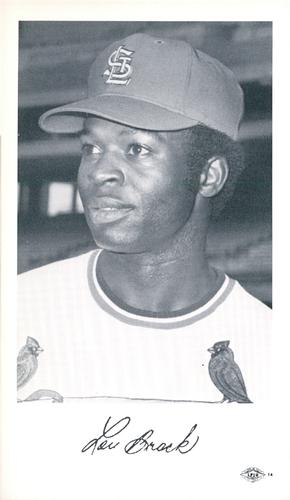 1971 St. Louis Cardinals Photocards #NNO Lou Brock Front