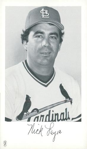 1984 St. Louis Cardinals Photocards #NNO Nick Leyva Front