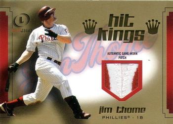 2004 Fleer Legacy - Hit Kings Patch Gold #HK/JT Jim Thome Front