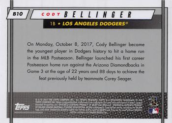 2017 Topps On-Demand Rookie Class - ROY Award Winner Cody Bellinger #B10 Cody Bellinger Back