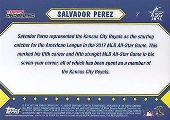 2017 Topps On-Demand MLB All-Star Game #7 Salvador Perez Back