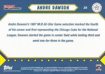 2017 Topps On-Demand MLB All-Star Game #28 Andre Dawson Back
