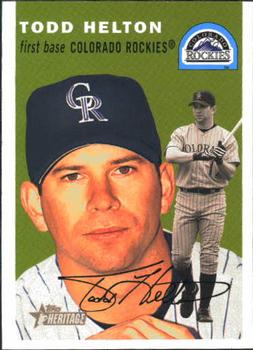 2003 Topps Heritage #20 Todd Helton Front