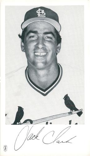 1986 St. Louis Cardinals Photocards #NNO Jack Clark Front