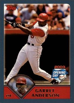 2003 Topps Opening Day #58 Garret Anderson Front