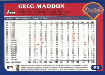 2003 Topps Opening Day #95 Greg Maddux Back