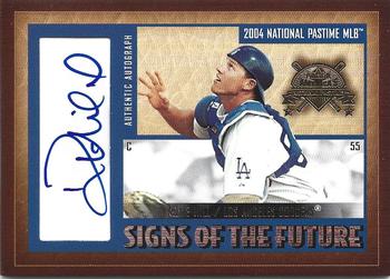 2004 Fleer National Pastime - Signs of the Future Gold #KH Koyie Hill Front