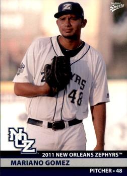 2011 MultiAd New Orleans Zephyrs #12 Mariano Gomez Front