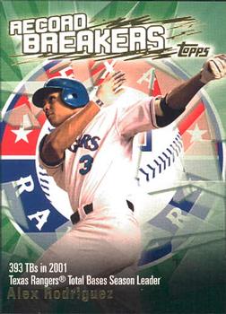 2003 Topps - Record Breakers (Series Two) #RB-AR Alex Rodriguez Front