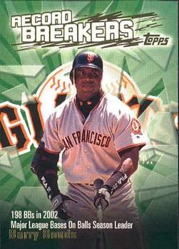 2003 Topps - Record Breakers (Series Two) #RB-BB Barry Bonds Front