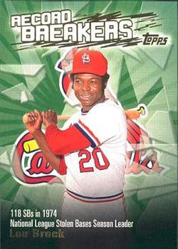 2003 Topps - Record Breakers (Series Two) #RB-LBR Lou Brock Front