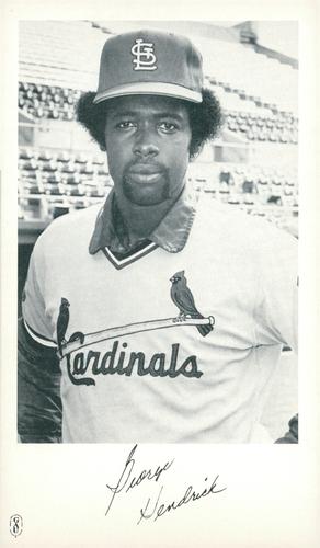 1980 St. Louis Cardinals #NNO George Hendrick Front