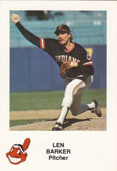 1982 Cleveland Indians #NNO Len Barker Front