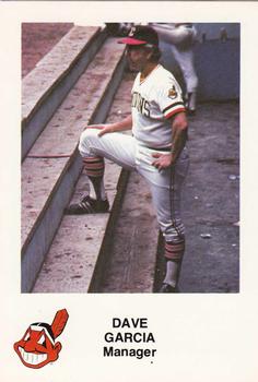 1982 Cleveland Indians #NNO Dave Garcia Front