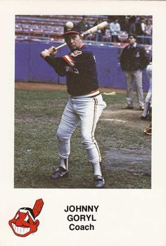 1982 Cleveland Indians #NNO Johnny Goryl Front