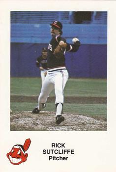 1982 Cleveland Indians #NNO Rick Sutcliffe Front