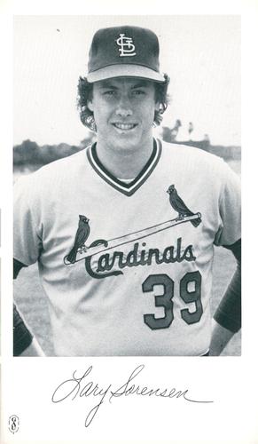 1981 St. Louis Cardinals Photocards #NNO Lary Sorensen Front