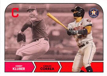 2018 Topps Throwback Thursday #16 Corey Kluber / Carlos Correa Front