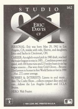 1991 Studio #162 Eric Davis Back