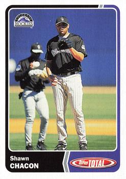 2003 Topps Total #92 Shawn Chacon Front