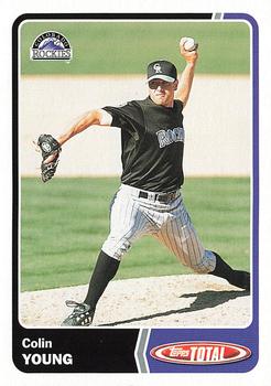 2003 Topps Total #827 Colin Young Front
