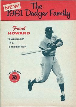 1961 Union Oil 76 Meet The Dodger Family Booklets #NNO Frank Howard Front