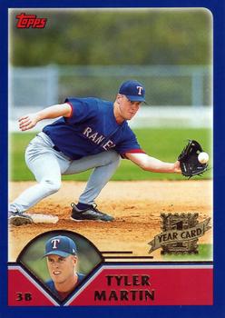 2003 Topps Traded & Rookies #T240 Tyler Martin Front