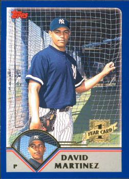 2003 Topps Traded & Rookies #T166 David Martinez Front
