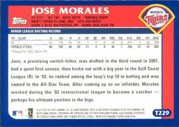 2003 Topps Traded & Rookies #T229 Jose Morales Back