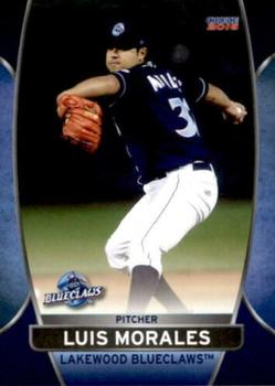 2016 Choice Lakewood BlueClaws #19 Luis Morales Front