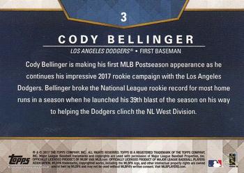 2017 Topps On-Demand Postseason Heroes & Current Stars #3 Cody Bellinger Back