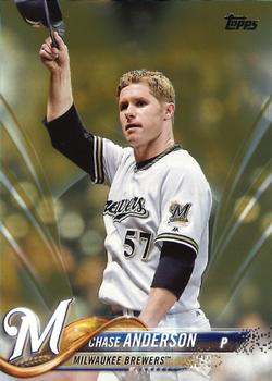 2018 Topps - Gold #54 Chase Anderson Front