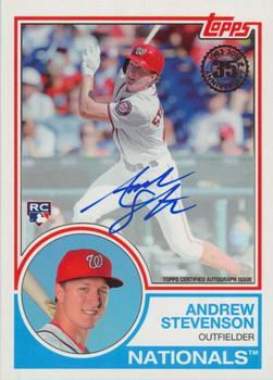 2018 Topps - 1983 Topps Baseball 35th Anniversary Autographs (Series One) #83A-AST Andrew Stevenson Front