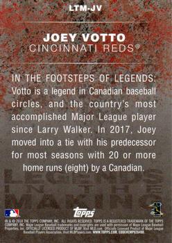 2018 Topps - Legends in the Making Blue (Series 1) #LTM-JV Joey Votto Back
